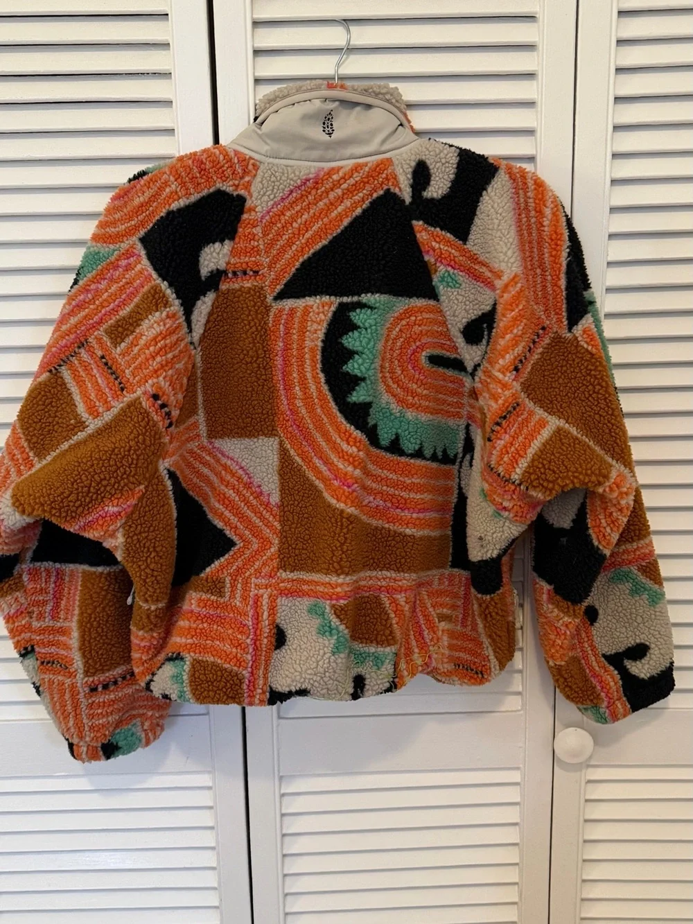 Free People x FP Movement Rocky Ridge Pullover in Orange Wave Combo